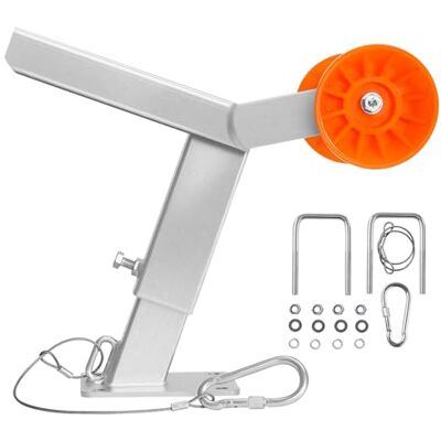 VEVOR Boat Trailer Winch Stand with Roller, Adjustable Height 365-548 mm, Boat Winch Mount with U-Bolts for 50.8-76.2 mm W x 76.2-101.6 mm H Trailer Tongue, Fit for Jet Ski, Sailboat, Speedboat VEVOR Boat Trailer Winch Stand with Roller, Adjustable Height 365-548 mm, Boat Winch Mount with U-Bolts for 50.8-76.2 mm W x 76.2-101.6 mm H Trailer Tongue, Fit for Jet Ski, Sailboat, Speedboat