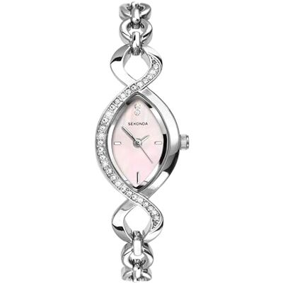 Sekonda Helena Womens Analogue Watch 20mm dial Silver Alloy Strap Mineral glass crystal, mother of pearl dial, ion-plated case Sekonda Helena Womens Analogue Watch 20mm dial Silver Alloy Strap Mineral glass crystal, mother of pearl dial, ion-plated case