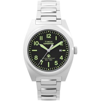 Timex Men's Expedition Capstone 39 mm Quartz Watch Blue eco-Conscious Material Strap with Blue Dial TW2Y18200 Timex Men's Expedition Capstone 39 mm Quartz Watch Blue eco-Conscious Material Strap with Blue Dial TW2Y18200