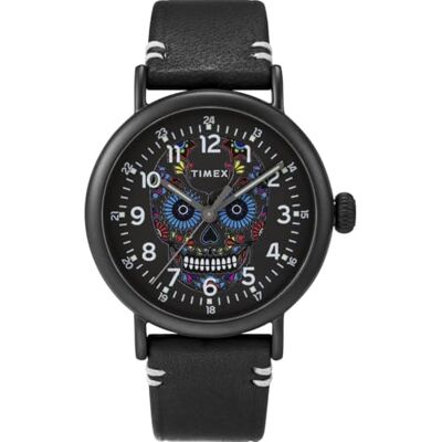 Timex Men Analogue Quartz Watch Waterbury Standard Dia de Los Muertos Timex Men Analogue Quartz Watch Waterbury Standard Dia de Los Muertos