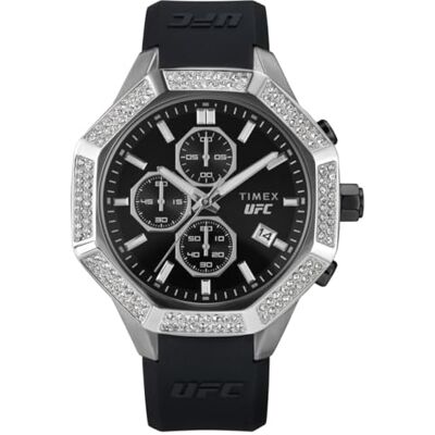 Timex Men's Chronograph Quartz Watch with a Silicone Strap UFC King Chrono Timex Men's Chronograph Quartz Watch with a Silicone Strap UFC King Chrono