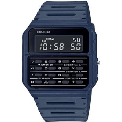 Casio Unisex Digital CA-53WF-2BDF, Collection Retro Mens Digital Watch with Plastic Blue Strap Ca-53WF-2BDF, 34MM, Digital Casio Unisex Digital CA-53WF-2BDF, Collection Retro Mens Digital Watch with Plastic Blue Strap Ca-53WF-2BDF, 34MM, Digital