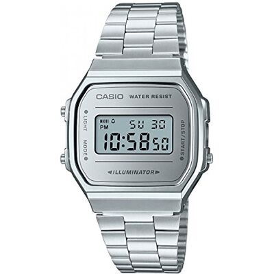 Casio Unisex Erwachsene Digital Quarz Uhr mit Edelstahl Armband Casio Unisex Erwachsene Digital Quarz Uhr mit Edelstahl Armband