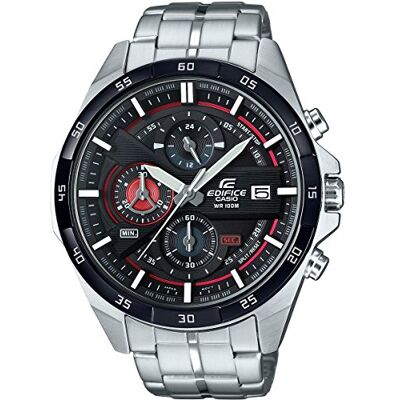 Casio Edifice Men's Watch EFR-556DB-1AVUEF, Black Red Casio Edifice Men's Watch EFR-556DB-1AVUEF, Black Red