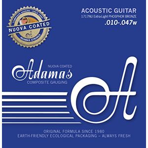 Adamas Single Strings for Acoustic Guitar Nuova Coated Phosphor Bronze Coated .039"/0.99mm wound