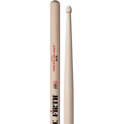 Vic Firth American Jazz® Drumsticks AJ2 American Hickory Tear Drop Wood Tip Vic Firth American Jazz® Drumsticks AJ2 American Hickory Tear Drop Wood Tip