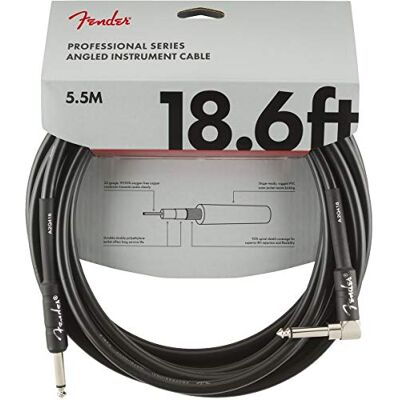 Fender Professional Instrument Guitar Cable, Straight/Angle, 18.6 ft Fender Professional Instrument Guitar Cable, Straight/Angle, 18.6 ft