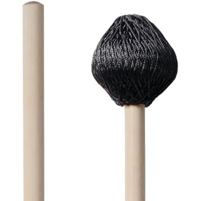 Vic Firth Corpsmaster® Series Marimba Mallets M186 Yarn Weighted Rubber Core Medium Black Vic Firth Corpsmaster® Series Marimba Mallets M186 Yarn Weighted Rubber Core Medium Black