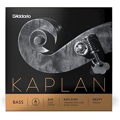 D'Addario Kaplan Bass String Single A String K613 3/4H For Upright Bass, Double Bass 3/4 Scale, Heavy Tension D'Addario Kaplan Bass String Single A String K613 3/4H For Upright Bass, Double Bass 3/4 Scale, Heavy Tension