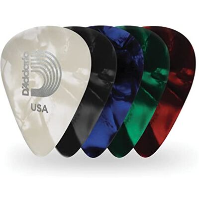 D'Addario Planet Waves Blue Pearl Celluloid Guitar Picks Pack of 10 Heavy D'Addario Planet Waves Blue Pearl Celluloid Guitar Picks Pack of 10 Heavy