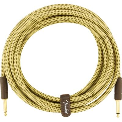 Fender Deluxe Series Instrument Cable 15 ft – STR/STR – Tweed Fender Deluxe Series Instrument Cable 15 ft – STR/STR – Tweed