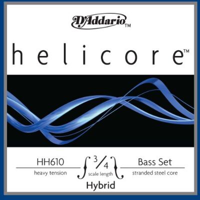 D'Addario Helicore 3/4 Scale Heavy Tension Hybrid Bass String Set D'Addario Helicore 3/4 Scale Heavy Tension Hybrid Bass String Set