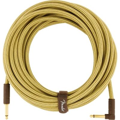 Fender Deluxe Series Instrument Cable 25 ft – STR/ANG – Tweed Fender Deluxe Series Instrument Cable 25 ft – STR/ANG – Tweed
