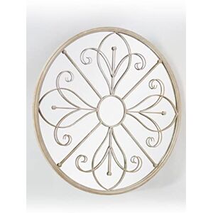 MirrorOutlet Large Metal Rustic Circular Window Garden Mirror Summer Orchid 90 X 90cm MirrorOutlet Large Metal Rustic Circular Window Garden Mirror Summer Orchid 90 X 90cm