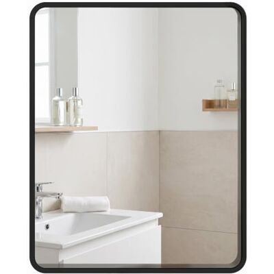 HOMCOM Rectangular Wall Mirror Decorative Mirror Metal Frame 50 x 40 cm HOMCOM Rectangular Wall Mirror Decorative Mirror Metal Frame 50 x 40 cm