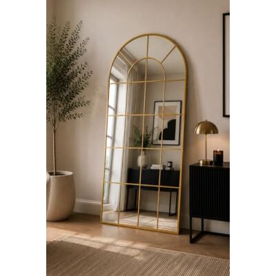 MirrorOutlet The Arcus Gold Framed Window Modern Full Length Arched Leaner/Wall Mirror 71" X 33.5" (180CM X 85CM) Silver Mirror Glass with Black All weather Backing. MirrorOutlet The Arcus Gold Framed Window Modern Full Length Arched Leaner/Wall Mirror 71" X 33.5" (180CM X 85CM) Silver Mirror Glass with Black All weather Backing.