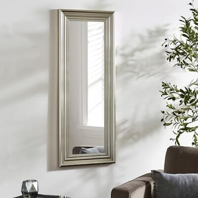 Julian Bowen Tokyo Pewter Tall Rectangular Dressing Mirror Julian Bowen Tokyo Pewter Tall Rectangular Dressing Mirror