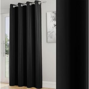 Enhanced Living Nightfall Black Thermal Blockout Door Curtain - Door Curtain Enhanced Living Nightfall Black Thermal Blockout Door Curtain - Door Curtain
