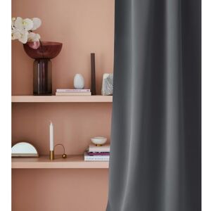 Room99 Dark Grey Laurel Curtain - Blockout, 140x260 cm Room99 Dark Grey Laurel Curtain - Blockout, 140x260 cm