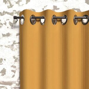 Soleil d'Ocre Mustard Rideau occultant à oeillets 135x180 cm - Curtain Soleil d'Ocre Mustard Rideau occultant à oeillets 135x180 cm - Curtain