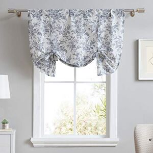 Laura Ashley Home Cotton Pole Top Valance, Stylish & Lightweight Window Treatment for Home Decor (Annalise Floral Grey, 50" x 25") Laura Ashley Home Cotton Pole Top Valance, Stylish & Lightweight Window Treatment for Home Decor (Annalise Floral Grey, 50" x 25")