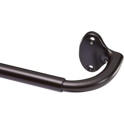 Amazon Basics Extendable Window Curtain Pole for Eyelet Curtains, 22 mm Diameter, 71 to 122 cm, Bronze Amazon Basics Extendable Window Curtain Pole for Eyelet Curtains, 22 mm Diameter, 71 to 122 cm, Bronze