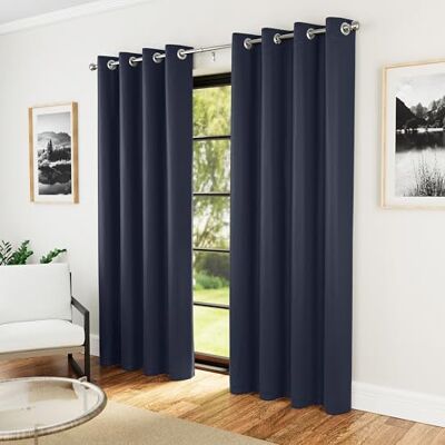 Enhanced Living Nightfall Plain Supersoft Thermal Blockout Curtains - Curtains Enhanced Living Nightfall Plain Supersoft Thermal Blockout Curtains - Curtains