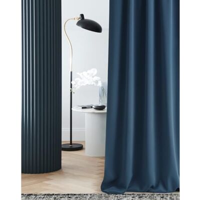 Room99 Laurel Dark Blue Curtain - Light Blocker Room99 Laurel Dark Blue Curtain - Light Blocker