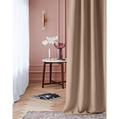 Room99 Laurel Beige Light-Blocking Curtain - Curtain Room99 Laurel Beige Light-Blocking Curtain - Curtain