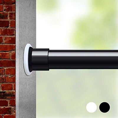 AIJIEGUANG Room Divider Tension Rod for Windows 141 to 161 Inch, Extra Long Outdoor Adjustable Spring Pressure Extendable Curtain Rod, Black AIJIEGUANG Room Divider Tension Rod for Windows 141 to 161 Inch, Extra Long Outdoor Adjustable Spring Pressure Extendable Curtain Rod, Black