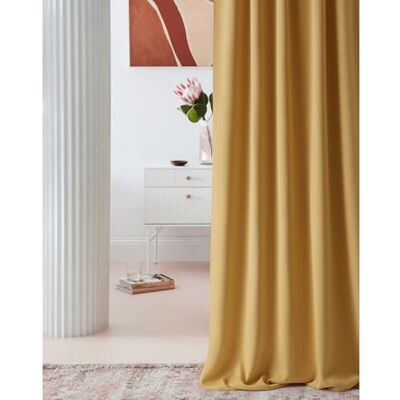 MyBestHome NICOLA Mustard Blackout Curtain - Room Darkness & Privacy MyBestHome NICOLA Mustard Blackout Curtain - Room Darkness & Privacy