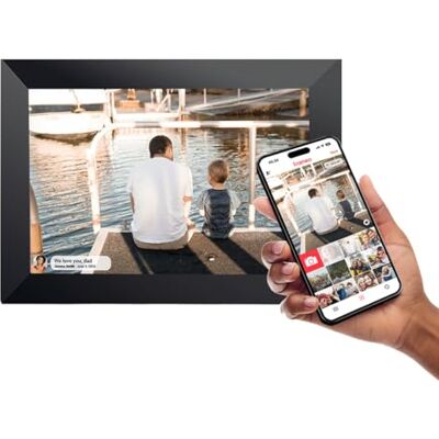 INOV8 Framing Smart WiFi 10.1 Inch High Res 32GB Touch Screen Digital Picture Frame with Frameo. Send & Share 100’s Photos/Videos via iOS & Android Devices from any location. Black Bevelled Frame. INOV8 Framing Smart WiFi 10.1 Inch High Res 32GB Touch Screen Digital Picture Frame with Frameo. Send & Share 100’s Photos/Videos via iOS & Android Devices from any location. Black Bevelled Frame.