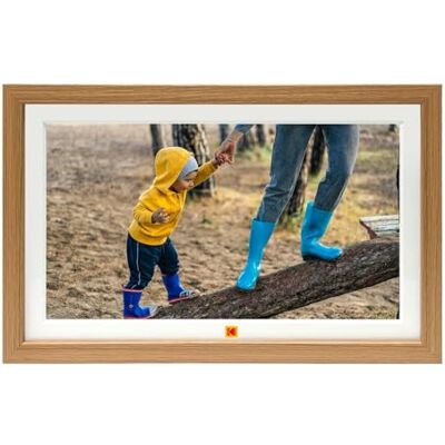 Kodak Digital Photo Frame, 15.6 inch, Touch Screen, WiFi enabled, Resolution 1920 * 1080 16:9, Built in 32GB memory, Burlywood Frame, photo, music, video, weather, calendar, clock, alarm Kodak Digital Photo Frame, 15.6 inch, Touch Screen, WiFi enabled, Resolution 1920 * 1080 16:9, Built in 32GB memory, Burlywood Frame, photo, music, video, weather, calendar, clock, alarm