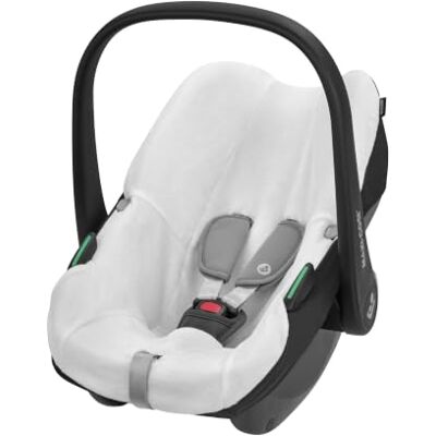 Maxi-Cosi Bebeconfort Organic Cotton Car Seat Cover, Natural White For CabrioFix i-Size / Pebble S, Soft, Breathable & Moisture-Absorbing Material, Machine Washable Maxi-Cosi Bebeconfort Organic Cotton Car Seat Cover, Natural White For CabrioFix i-Size / Pebble S, Soft, Breathable & Moisture-Absorbing Material, Machine Washable