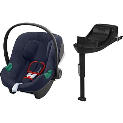 Cybex Aton B2 i-Size infant carrier with Base One, From birth to approx. 24 months, Max. 13 kg, Incl. ISOFIX base and newborn insert, SensorSafe compatible, Bay Blue Cybex Aton B2 i-Size infant carrier with Base One, From birth to approx. 24 months, Max. 13 kg, Incl. ISOFIX base and newborn insert, SensorSafe compatible, Bay Blue