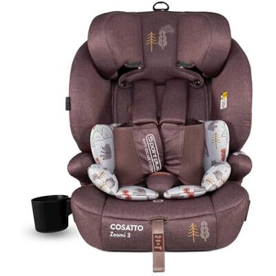 Cosatto Zoomi 3 iSize Car Seat, ISOFIT, Adjustable Headrest, (Bear Hug) from 76cm up to 150cm (Approx.15 Months to 12 Years), R129 Tested, Side Impact Protection, Easy Install Cosatto Zoomi 3 iSize Car Seat, ISOFIT, Adjustable Headrest, (Bear Hug) from 76cm up to 150cm (Approx.15 Months to 12 Years), R129 Tested, Side Impact Protection, Easy Install