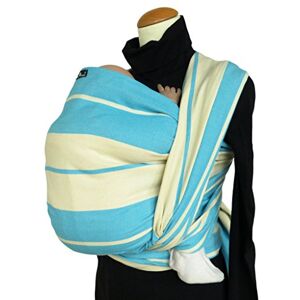 Didymos Woven Baby Wrap, Standard Turquoise, Size 5, 420 cm, Turquoise/White