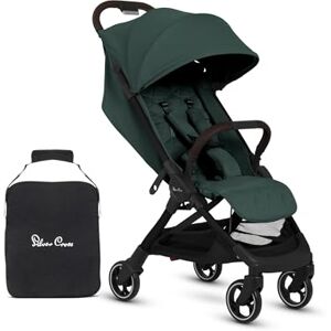 Silver Cross Clic 2 Compact Stroller & Travel Bag Travel Stroller For Life On The Go Foldable & Lightweight Suitable From Birth To 4 years Conifer Silver Cross Clic 2 Compact Stroller & Travel Bag Travel Stroller For Life On The Go Foldable & Lightweight Suitable From Birth To 4 years Conifer