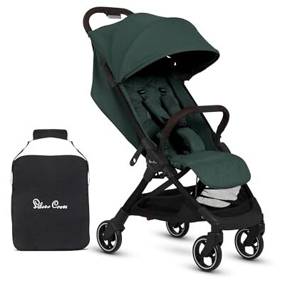 Silver Cross Clic 2 Compact Stroller & Travel Bag, Birth to 22kg, Conifer Silver Cross Clic 2 Compact Stroller & Travel Bag, Birth to 22kg, Conifer