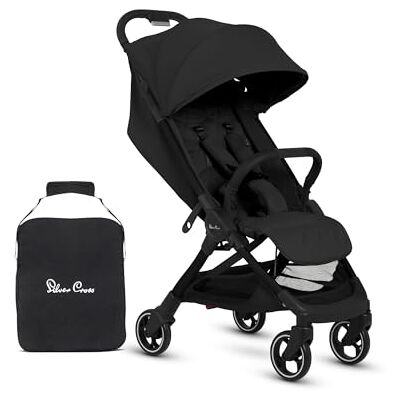 Silver Cross Clic 2 Compact Stroller & Travel Bag, Birth to 22kg, Space Silver Cross Clic 2 Compact Stroller & Travel Bag, Birth to 22kg, Space