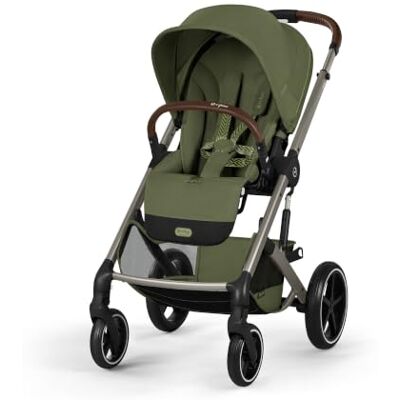 Cybex Gold BALIOS S LUX Stroller & Foldable Cot, Moss Green Birth to 4 years, max. 22 kg, travel system, compact fold, one-pull harness, all-terrain wheels Cybex Gold BALIOS S LUX Stroller & Foldable Cot, Moss Green Birth to 4 years, max. 22 kg, travel system, compact fold, one-pull harness, all-terrain wheels