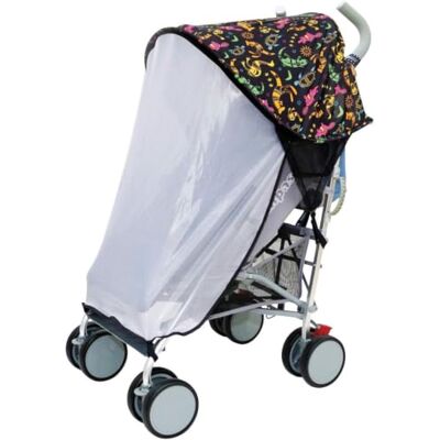 Dreambaby StrollerBuddy Extenda-Shade Baby Sun Shield with Removable Insect Netting & UPF 50+ UV Protection -Animal Print Design Dreambaby StrollerBuddy Extenda-Shade Baby Sun Shield with Removable Insect Netting & UPF 50+ UV Protection -Animal Print Design