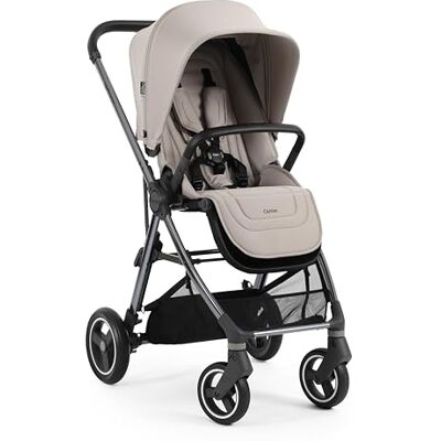 Babystyle Oyster Gravity+ Stroller/Pushchair in Stone with Raincover Birth to 22Kg Babystyle Oyster Gravity+ Stroller/Pushchair in Stone with Raincover Birth to 22Kg