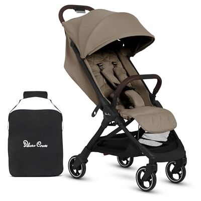 Silver Cross Clic 2 Compact Stroller & Travel Bag, Birth to 22kg, Cobble Silver Cross Clic 2 Compact Stroller & Travel Bag, Birth to 22kg, Cobble