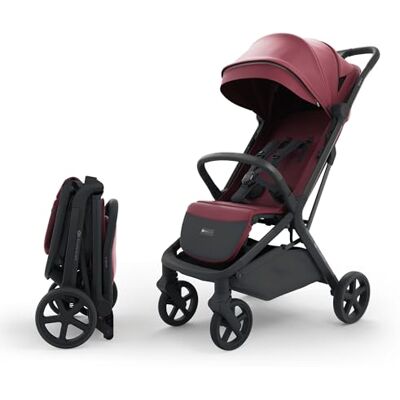 Kinderkraft NUBI 3 Urban Stroller, up to 22 kg, Buggy, Self-Closing, Waterproof Canopy, UPF50+ Filter, Lightweight 8.7 kg, Reclining Position, 5-Point Safety Belts, Red Kinderkraft NUBI 3 Urban Stroller, up to 22 kg, Buggy, Self-Closing, Waterproof Canopy, UPF50+ Filter, Lightweight 8.7 kg, Reclining Position, 5-Point Safety Belts, Red