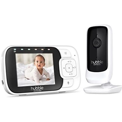 HUBBLE CONNECTED Hubble View+ 2.8" Baby Monitor with Camera, Digital Pan Tilt Zoom, 2-Way Talk, Night Vision, Room Temperature Monitor, Baby Video Monitor Camera, Sound Level Indicator, 1000ft Range, No Wifi Baby Cam HUBBLE CONNECTED Hubble View+ 2.8" Baby Monitor with Camera, Digital Pan Tilt Zoom, 2-Way Talk, Night Vision, Room Temperature Monitor, Baby Video Monitor Camera, Sound Level Indicator, 1000ft Range, No Wifi Baby Cam