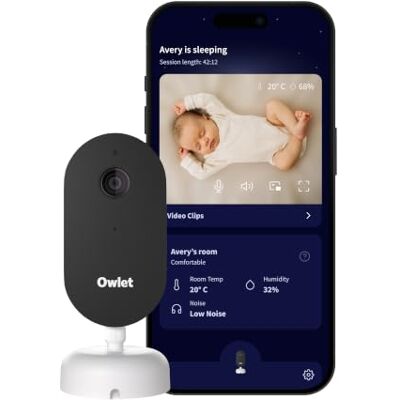 Owlet Dream Sight™ – Smart HD Video Baby Monitor with 2K Camera, Cry, Motion & Sound Alerts, Temp + Humidity Monitoring, Secure WiFi, 2-Way Talk, Compatible with Dream Sock Owlet Dream Sight™ – Smart HD Video Baby Monitor with 2K Camera, Cry, Motion & Sound Alerts, Temp + Humidity Monitoring, Secure WiFi, 2-Way Talk, Compatible with Dream Sock