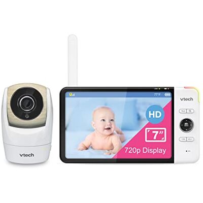 VTech VM919HD Baby Monitor with Camera, 360° Pan and Tilt,Video Baby Monitor with 7" 720p HD Display, 110° Wide-Angle View, HD Night Vision, 1000 ft Long Range, up to 7-hr Video Streaming Battery VTech VM919HD Baby Monitor with Camera, 360° Pan and Tilt,Video Baby Monitor with 7" 720p HD Display, 110° Wide-Angle View, HD Night Vision, 1000 ft Long Range, up to 7-hr Video Streaming Battery