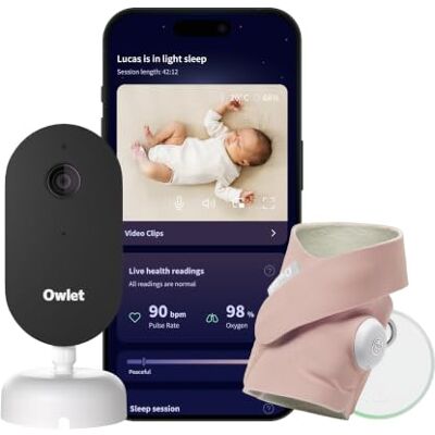 Owlet Dream Duo 3 Smart Baby Monitor System, Dream Sock + 2K HD Camera Owlet Dream Duo 3 Smart Baby Monitor System, Dream Sock + 2K HD Camera