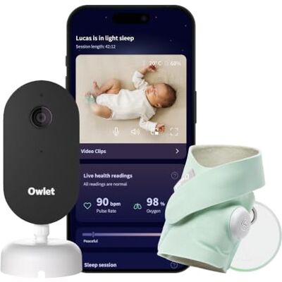 Owlet Dream Duo 3 Smart Baby Monitor System, Dream Sock + 2K HD Camera Owlet Dream Duo 3 Smart Baby Monitor System, Dream Sock + 2K HD Camera